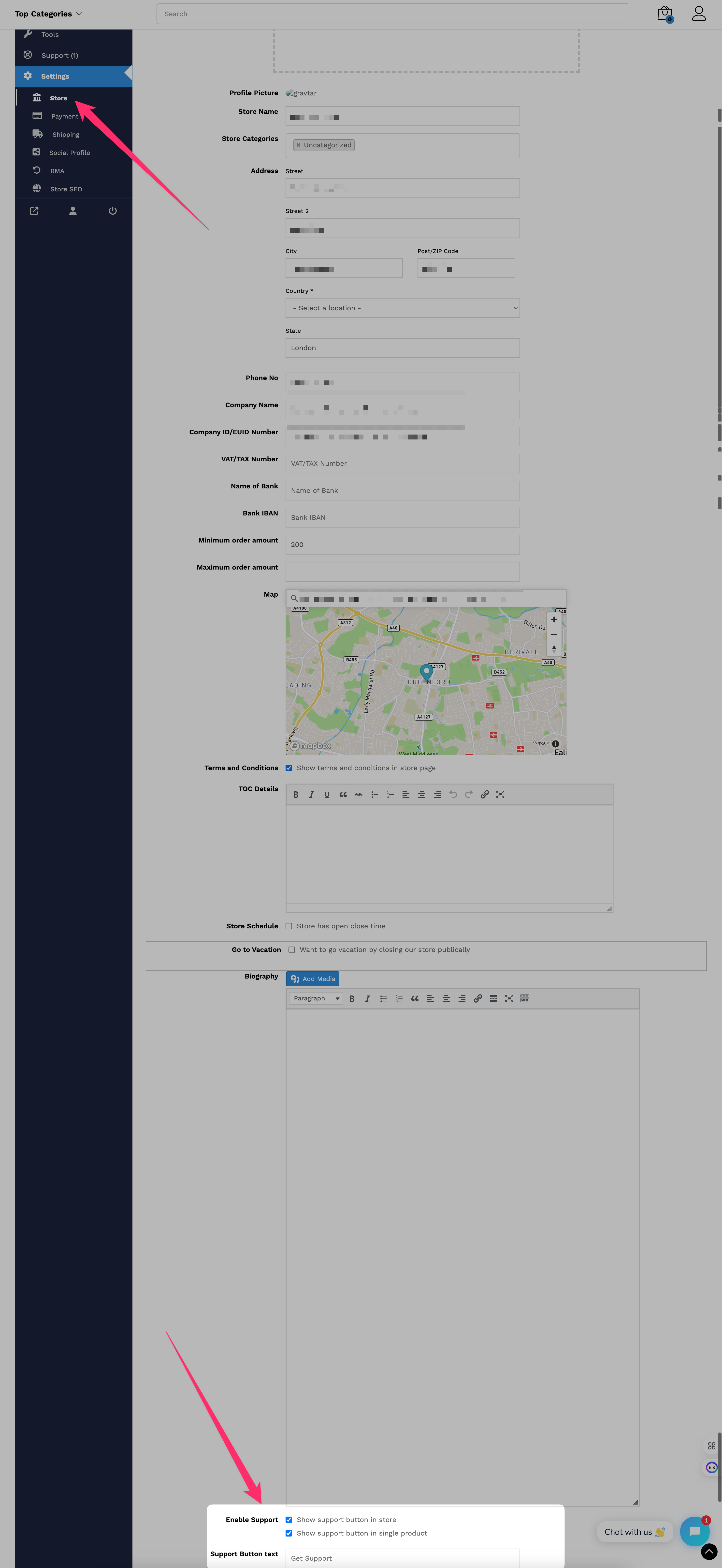 supplier-support-ticket-settings