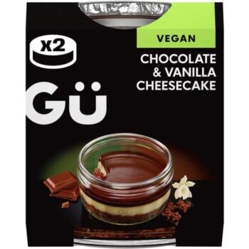 Gu Chocolate & Vanilla Cheesecake Dessert (2 x 82g)