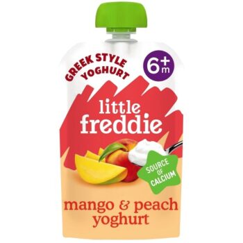 Little Freddie Organic Mango & Peach Yoghurt Baby Food Pouch 6 Months