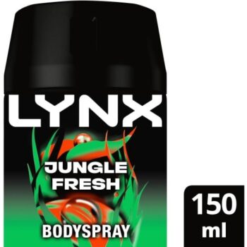 Lynx Men Deodorant Bodyspray Aerosol Jungle Fresh (150ml)