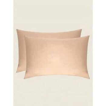 George Home Natural Pillowcase Pair