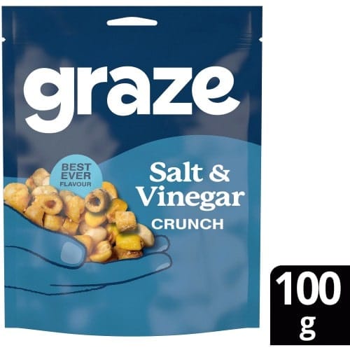 Graze Salt & Vinegar Crunch Snack (100g)