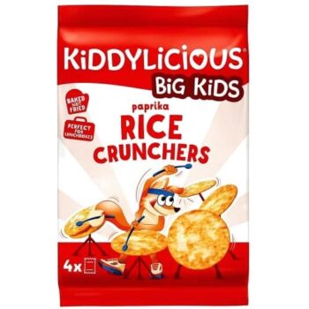 Kiddylicious Kids Paprika Rice Crunchers (4 x 15g)