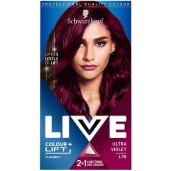 Schwarzkopf Live Colour + Lift Ultra Violet L76 Permanent Hair Dye
