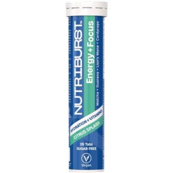 Nutriburst Energy + Focus Citrus Splash Flavour 15 Effervescent Tablets