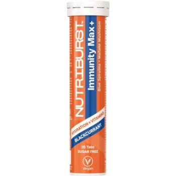 Nutriburst Immunity Max+ Blackcurrant Flavour 15 Effervescent Tablets