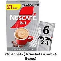 4x6 sachets NESCAFE Original 2 in 1 instant coffee (24 sachets)