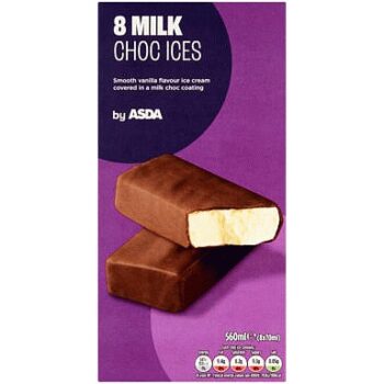 ASDA Milk Choc Ices (8 x 70ml, 560ml)