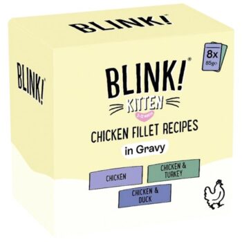 Blink Kitten Chicken Fillets Pouch Selection in Gravy