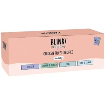 Blink Kitten Chicken&Fish Pouch Selection in Jelly Bulk Pack (40 x 85g)
