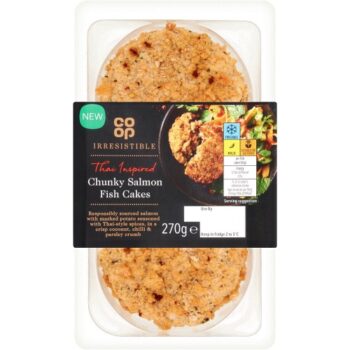 Co-op Irresistible Thai Inspired Chunky Salmon Fish Cakes (270g)