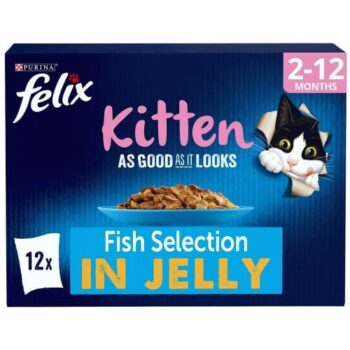Felix Kitten Fish Selection Pouches (12 x 100g)