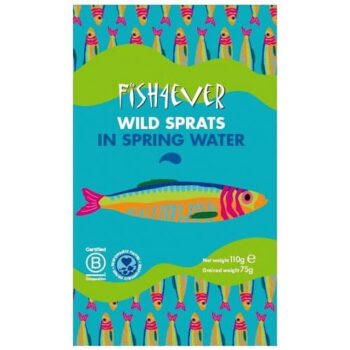Fish 4 Ever Wild sprats in spring water (110g)