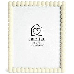 Habitat Bobble Picture Frame White 8x10