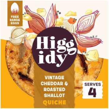 Higgidy West Country Cheddar & Roasted Shallot Quiche (400g)
