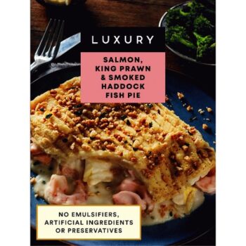 Iceland Luxury Salmon King Prawn & Smoked Haddock Fish Pie (460g)