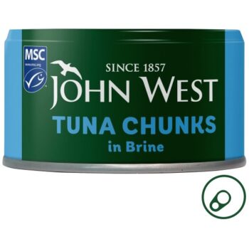John West Tuna Chunks in Brine MSC (102g drained) (125g)