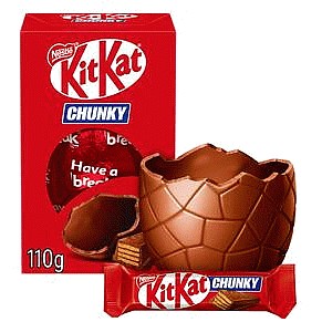 KitKat Chunky Medium Milk Chocolate Easter Egg (110g)