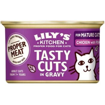 Lily's Kitchen Chicken & Fish Tasty Cuts in Gravy for Mature Cats (85g)