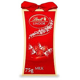 Lindt Lindor Milk Chocolate Bow Gift Box (75g)