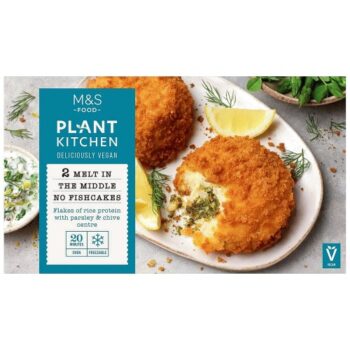M&S Plant Kitchen Vegan 2 No Fish Cakes (290g)