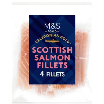M&S Scottish Salmon Portions Frozen (400g)