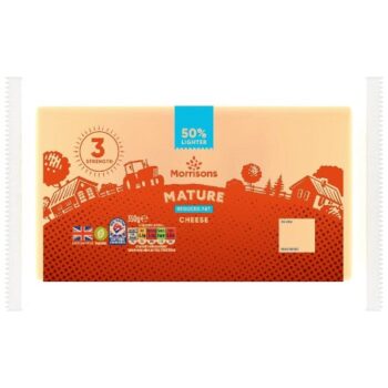 Morrisons 50% Lighter Mature White Cheddar