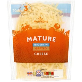 Morrisons 50% Reduced Fat Mature Grated Cheddar (200g)