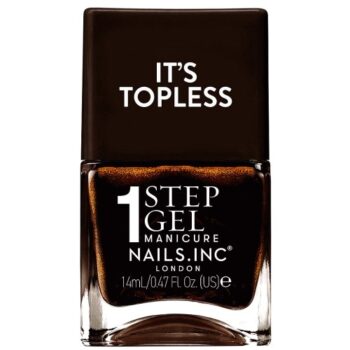 Nails Inc Nails.inc It's Topless 1-Step Gel Nail Polish Zoe Brown Shimmer (14ml)