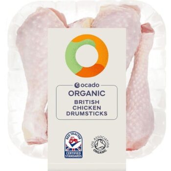 Ocado Organic Free Range Chicken Drumsticks Typically: