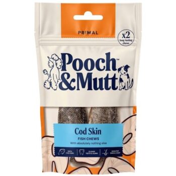 Pooch & Mutt 100% Cod 2 Fish Hide Chews for Dogs (90g)