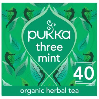Pukka Organic Three Mint Tea 40 Tea Bags (40 x 64g)