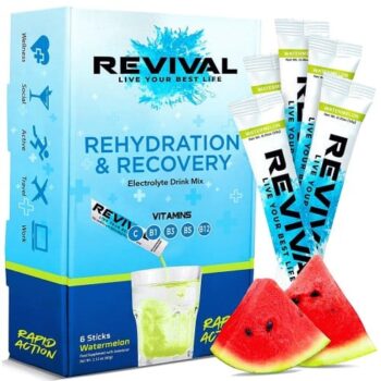 Revival Drinks Ltd Revival Rapid Rehydration Electrolyte Powder Sachet Watermelon (6)