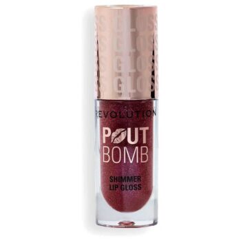 Revolution Pout Bomb Shimmer Gloss Shine Pink (4.5ml)