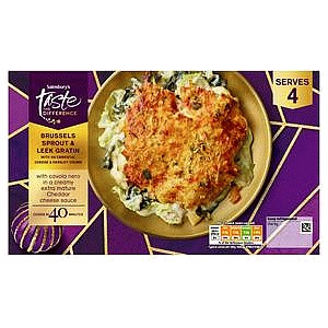Sainsbury's Brussels Sprout & Leek Gratin Taste the Difference (600g)