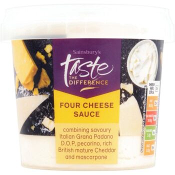 Sainsbury's Four Cheese Sauce Taste the Difference (Serves 2) (350g)