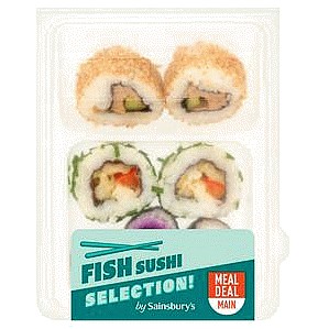 Sainsbury's Med Pack Fish Sushi (117g)