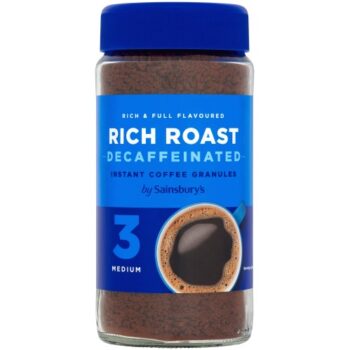 Sainsbury's Rich Roast Instant Coffee Granules Decaffeinated (200g)