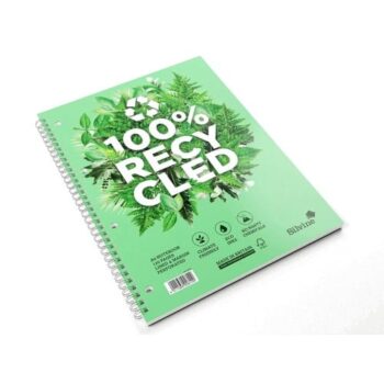 Silvine A4 Twin Wire Recycled Notebook