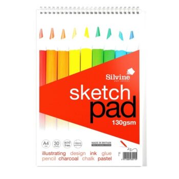 Silvine A4 Twin Wire Sketch Pad