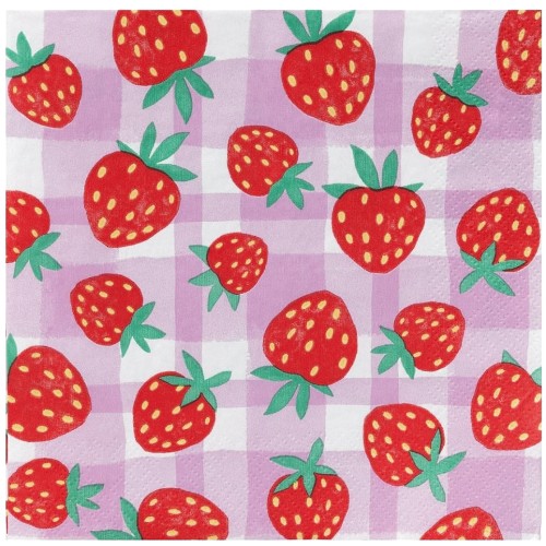 Talking Tables Strawberry Paper Napkins