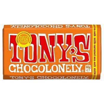 Tony's Chocolonely Milk Chocolate Caramel Sea Salt (90g)