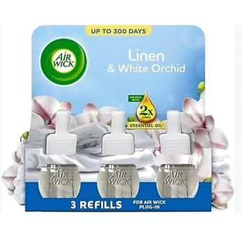 Air Wick Crisp Linen & Lilac Plug In Triple Refill Pack