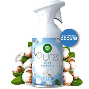 Air Wick Pure Soft Cotton Aerosol Spray Air Freshener (250ml)