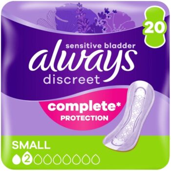 Always Discreet Small Incontinence Pads for Women 20 (20)
