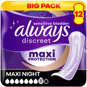 Always Discreet Ultimate Night Incontinence Pads (12)