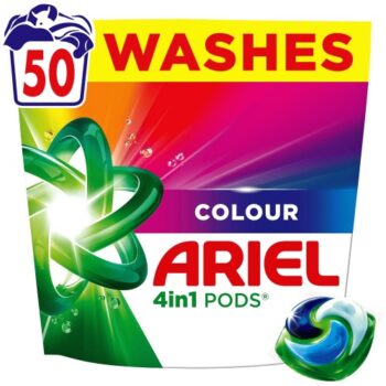 Ariel Pods 50 Wash 4 in 1 Washing Capsules