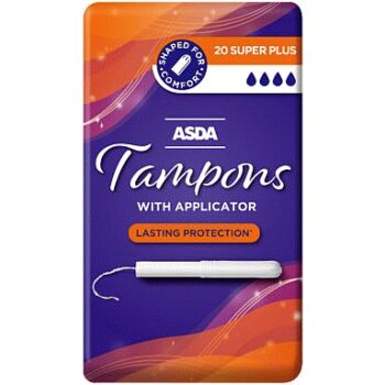 ASDA 20 Super Plus Tampons with Applicator