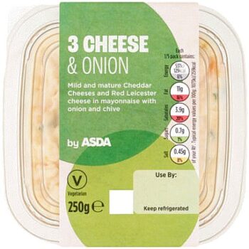 ASDA 3 Cheese and Onion (250g)