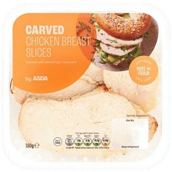 ASDA Carved Chicken Breast Slices (180g)